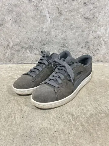 PUMA 푸마 스웨이드 스니커즈 로우힐 23cm 그레이