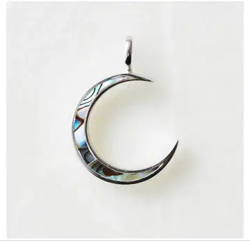 크레센트 루나 목걸이 콘차 루나 펜던트 체인 포함