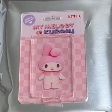 My MELODY&KUROMI 블리스터풍 아크릴 키체인 마이멜로디
