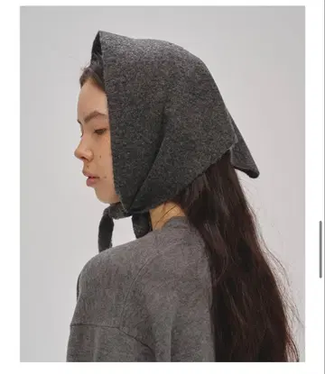 TODAYFUL 니트 스카프 차콜 그레이