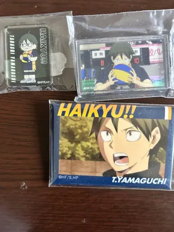 하이큐!! 야마구치 타다시 캔뱃지 등 세트