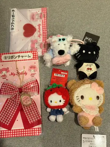 헬로키티 마이멜로디 6개 세트