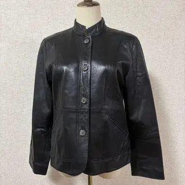 레나운/블랙 가죽 자켓 양가죽