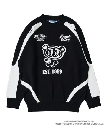 ANGEL BLUE 캐릭터 니트 M