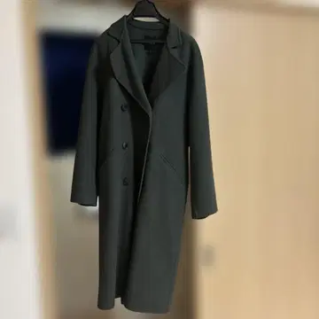 Theory 다크 그린 롱 코트 P