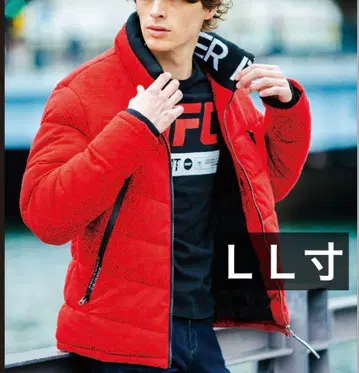 아이즈 프론티어 9750 파이버 다운 방한 자켓 LL 사이즈 바크 레드