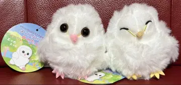 멘 올빼미 메메탄 LMC 사이즈 봉제 인형 마스코트 2종 세트