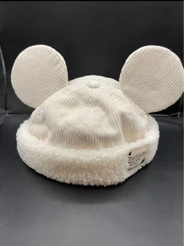 도쿄 디즈니 미키 모자 보아캡 코듀로이 이어햇 54cm
