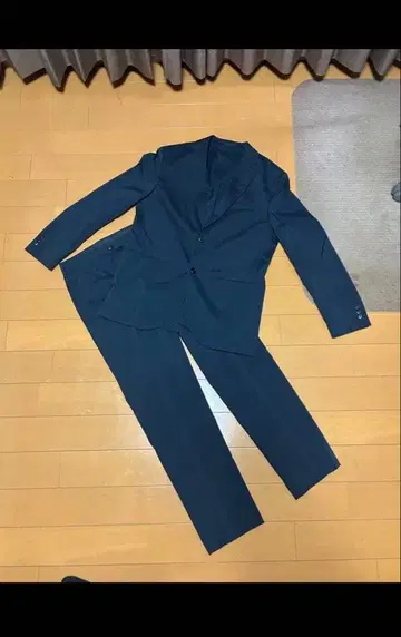 UNIQLO 저지 수트 셋업 네이비