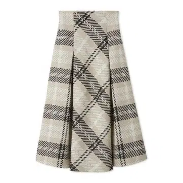 SNIDEL 스나이델 로빙 체크 롱 스커트 IVR 정품