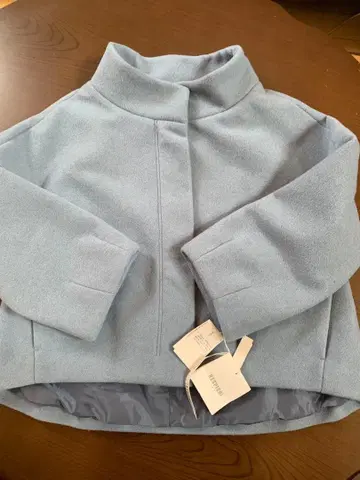 스카이블루 노카라 자켓 사이즈 40