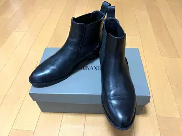 카미난도 CAMINANDO 블랙 가죽 사이드 고어 부츠 원박스 포함