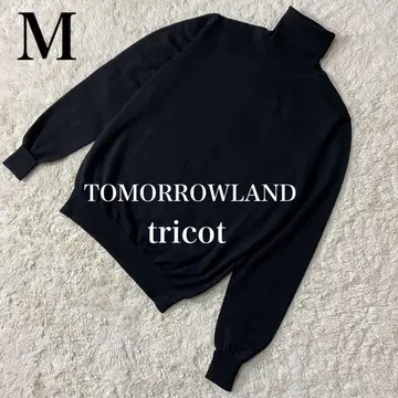 투모로우랜드 터틀넥 니트 긴팔 울 100% M 블랙