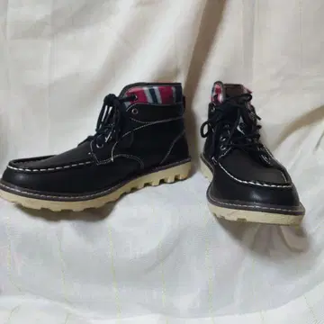 새상품급 Bobson 블랙 하이컷 신발 25.5cm