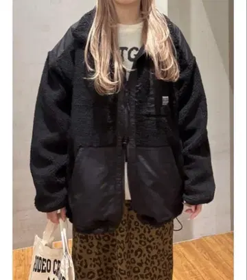 로데오 크라운 테디 보아 블루종 (블랙)