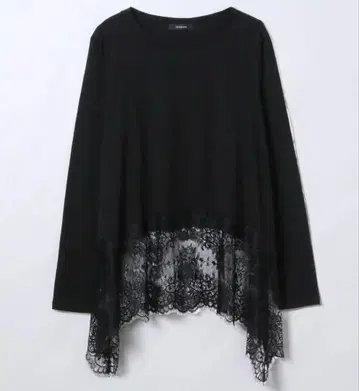 지나시스 레이스 도킹 롱 티셔츠