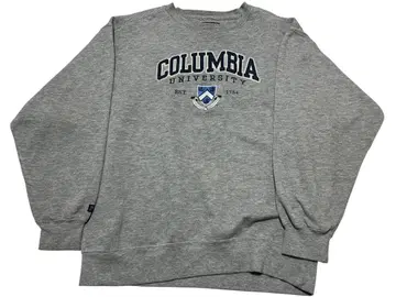 JAN SPORT 구제 의류 그레이 맨투맨 컬럼비아 대학 로고 세탁 완료
