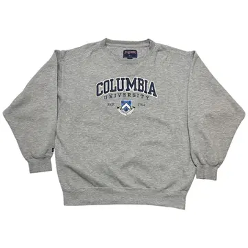 JAN SPORT 그레이 맨투맨 컬럼비아 대학 로고