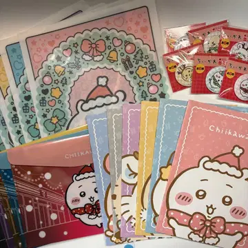 치이카와 세븐 콜라보 클리어 파일 A5 노트 플랫 케이스 캔 거울