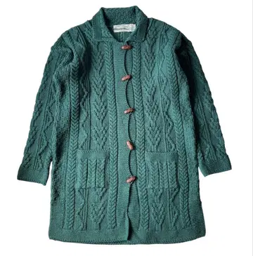 아일랜드제 아란 니트 가디건 S 피셔맨 롱