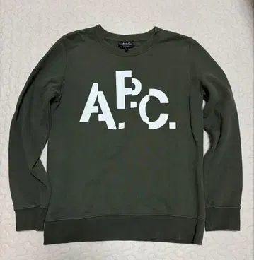 A.P.C. 빅 로고 트레이닝복 카키 아페쎄