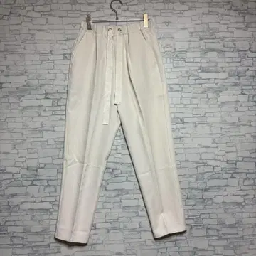 [ 어댑터 ] 화이트 맨투맨 캐주얼 팬츠 사이즈 S 허리밴딩