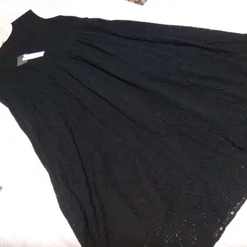 natural by CLIP 슬리브리스 레이스 원피스 블랙