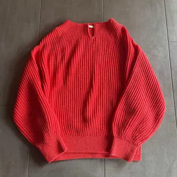 qualit 오렌지 니트 F 사이즈