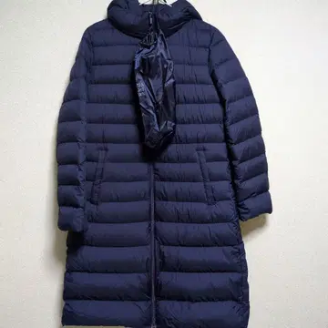유니클로 울트라 라이트 다운 롱 코트 M 사이즈 네이비 새상품급