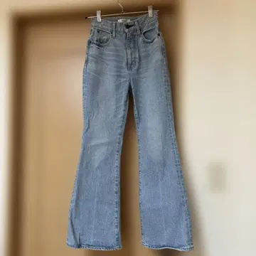 MOUSSY 플레어 데님 라이트 블루 24인치