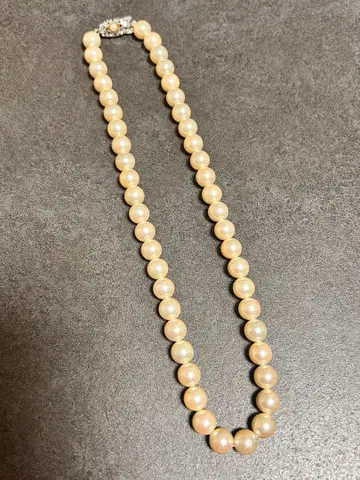 1223-26 펄 진주 목걸이 생전 정리 액세서리 silver