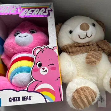 케어베어 치어베어 봉제 인형 2개