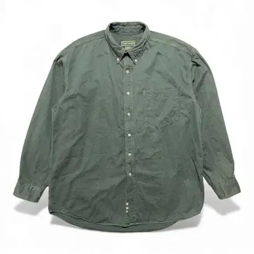 크로프트 앤 배로우 코튼 버튼 다운 긴팔 셔츠 캐주얼 셔츠 남성용 L