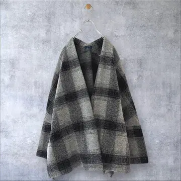 새상품급 쉽스 경량 따뜻함 손세탁 OK 이탈리아 체크 숏 겉옷