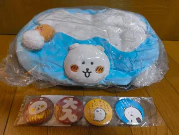 나가노 마켓 해피 백 티슈 케이스와 캔뱃지 세트