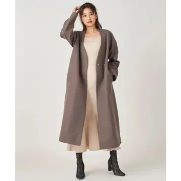 ROYAL PARTY 노카라 코트 브라운