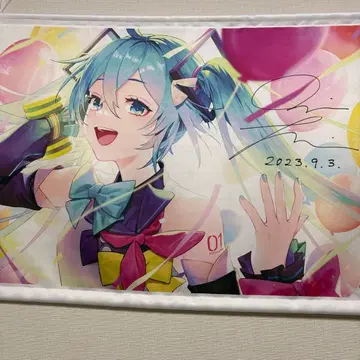 하츠네 미쿠 태피스트리 Omoi 사인 포함