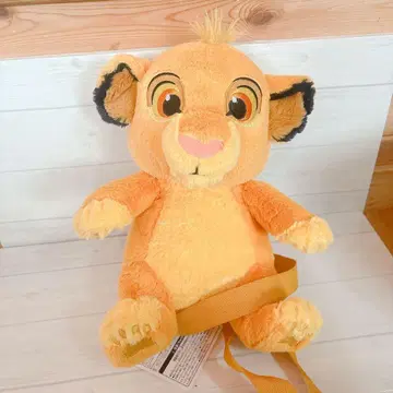 미사용 새상품 라이온킹 심바 봉제 인형 백팩 디즈니