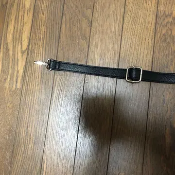 블랙 합성 피혁 백 스트랩