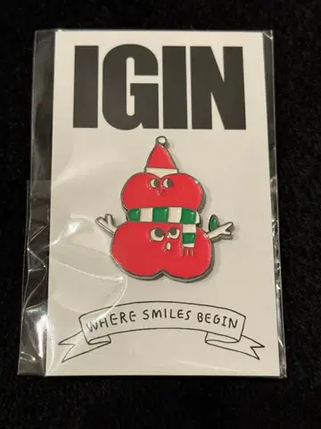 IGIN 가챠 홀리데이 버전 핀 배지