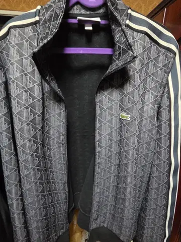 [초레어] LACOSTE 모노그램 트랙 자켓