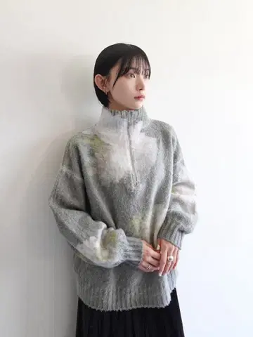 sahara 그라데이션 니트 그레이