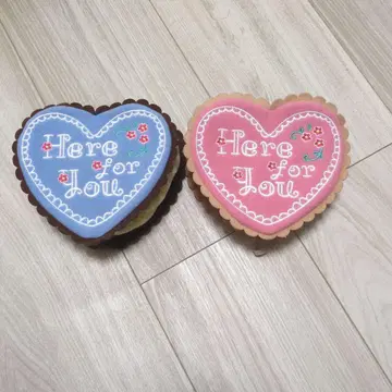 더피, 셰리메이 하트형 쿠션 2색 세트