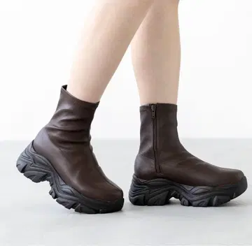 통굽 스니커즈 밑창 스트레치 부츠