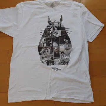 스튜디오 지브리 토토로 T셔츠 XL 화이트 컬러 반팔