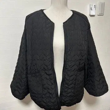 퀼팅 자켓 블랙 리버서블