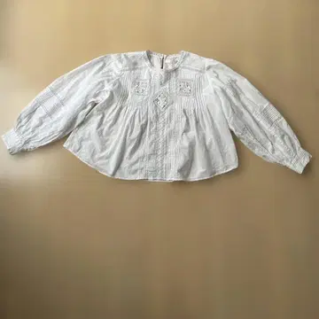 Fanaka 자수 장식 화이트 셔츠