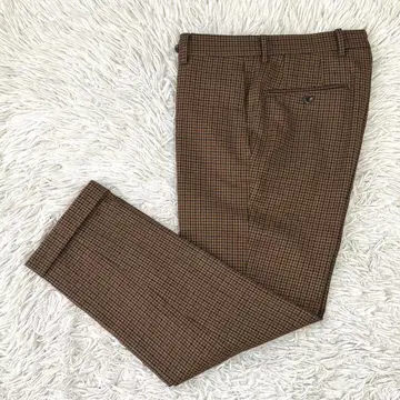 건클럽 체크 슬랙스 S