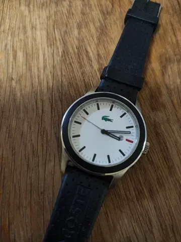 Lacoste 쿼츠 손목시계 화이트/블랙 잭