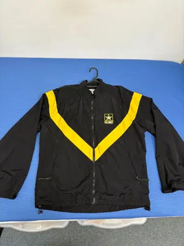 US Army 나일론 자켓 블랙/옐로우 컬러 V자형